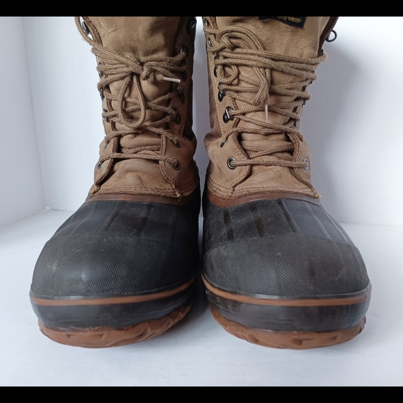 ? LaCrosse Leather Winter Rubber Duck Boots Thinsulate Mens 12 Brown Lined Snow main image 5